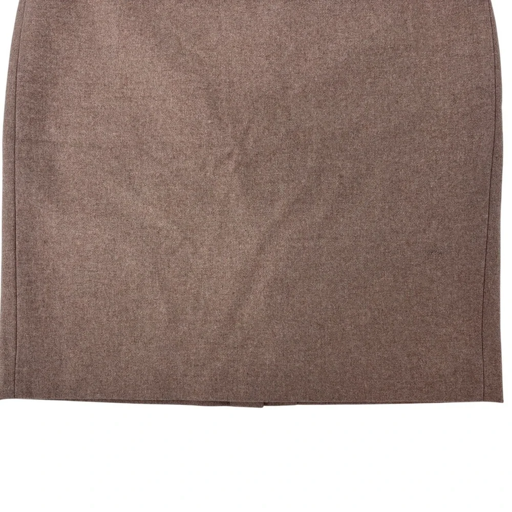 J. Crew Pencil Wool Skirt Tan‎ Size 14 Wool Blend Classic Career Office Academia